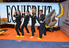 The team of Equifruit about to sing the song of "Babyshark"